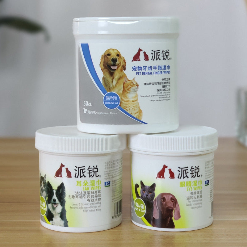 Pet Wipes for Cleaning Ear, Eye and Oral